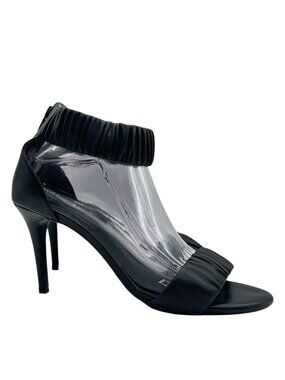 Westies "Dundas" Strappy Heeled Sandal 9 Ankle Strap Zip Mob Wife Minimalist